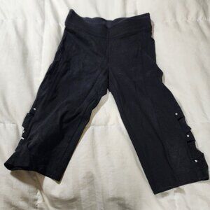 Nygard Slims Black Capris with side embellishments